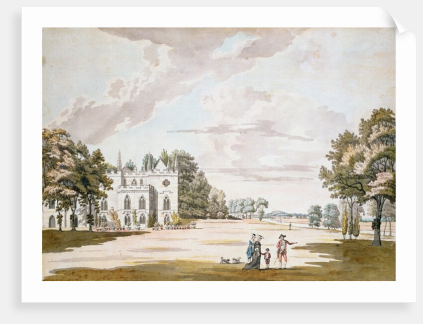 The South Front of Strawberry Hill, 18th century by Paul Sandby