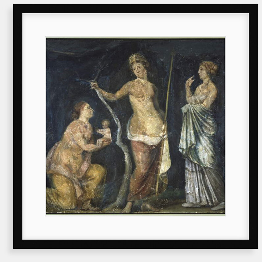 The Birth of Adonis, fragment from the Golden House of Nero, Rome, c.64-68 by Roman Roman