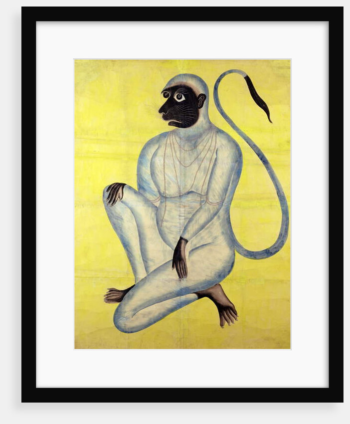 The Monkey God Hanuman, Kalighat, Calcutta, c.1870 by Indian School