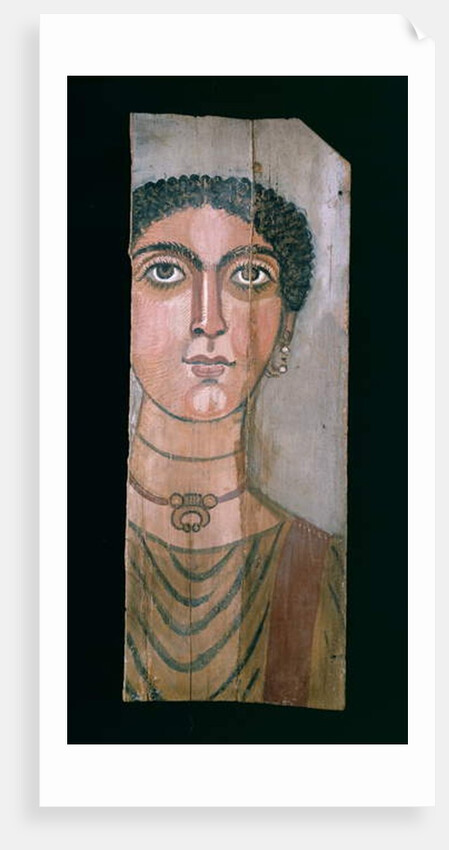 Mummy portrait, 90-110 AD by Roman Period Egyptian
