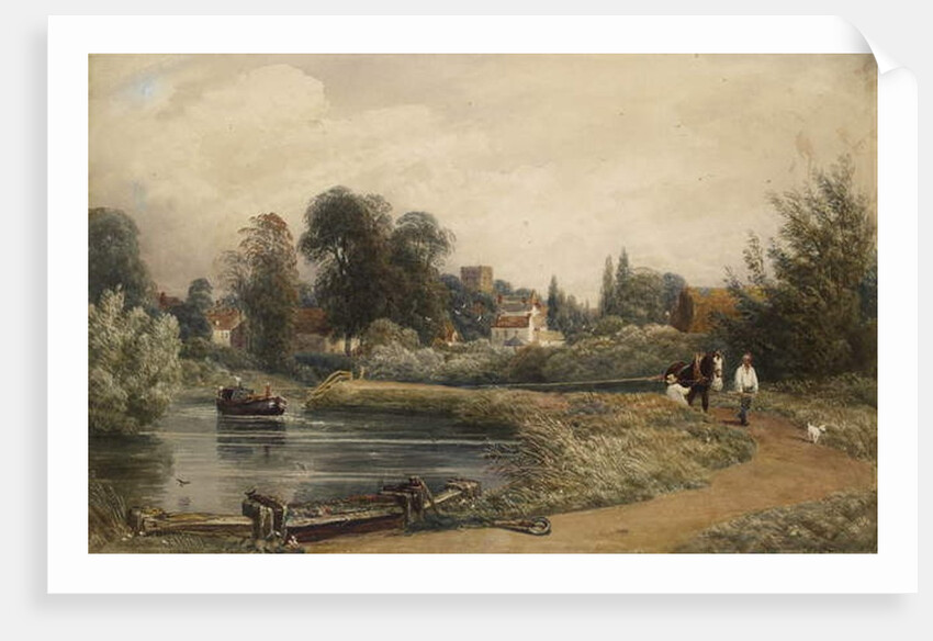 View of Iffley from the River, 1841 by Peter de Wint