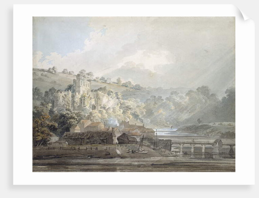 View of Chepstow, Monmouthshire, c.1791-92 by Thomas Girtin
