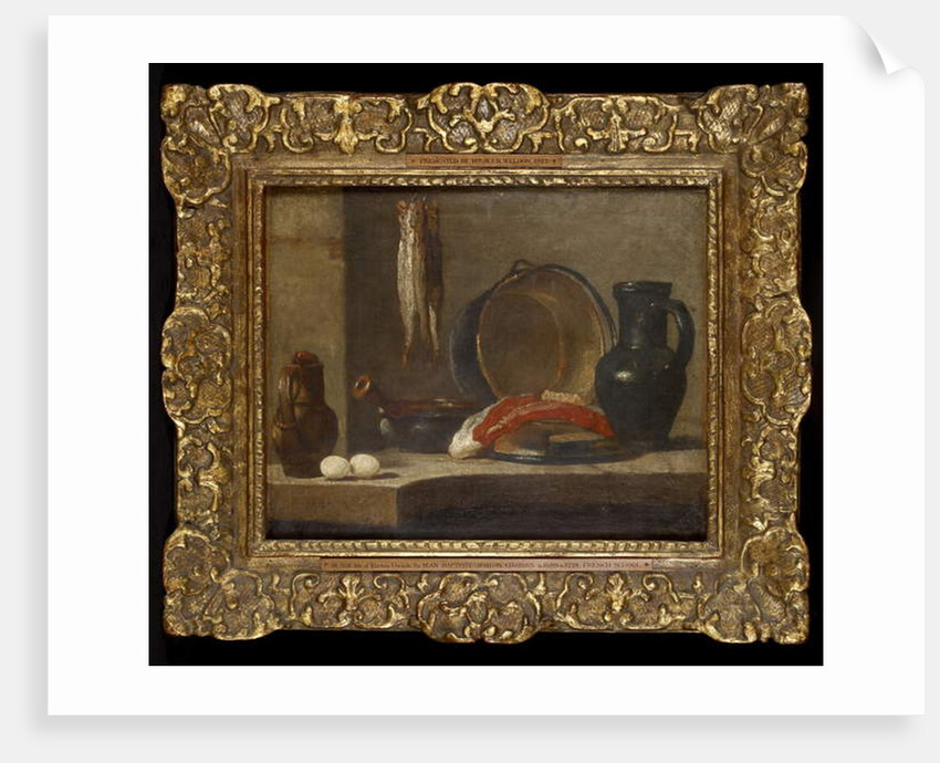 Still Life of Kitchen Utensils, c.1733-34 by Jean-Baptiste Simeon Chardin