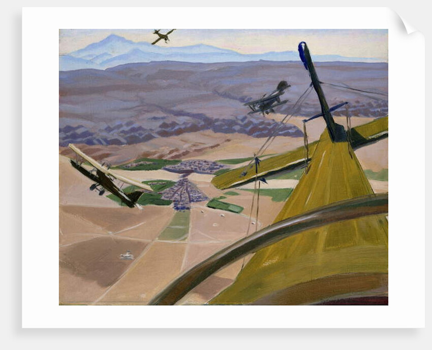 Over the Hills of Kurdistan: Flying above Kirkuk, 1919 by Sydney Carline