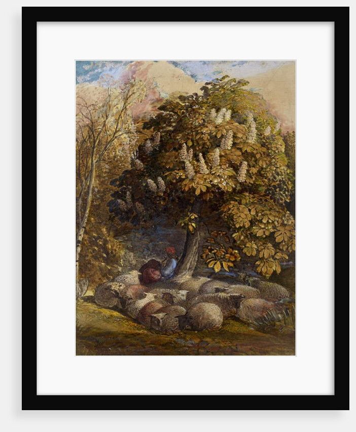 Pastoral with a Horse Chestnut Tree, c.1830-31 by Samuel Palmer