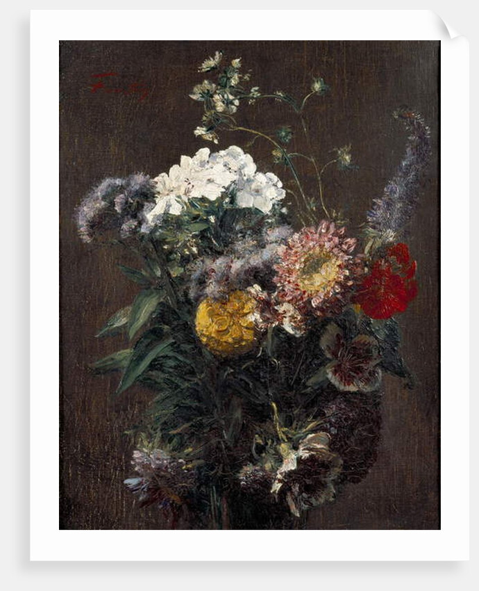 Still Life: mixed Flowers by Ignace Henri Jean Fantin-Latour