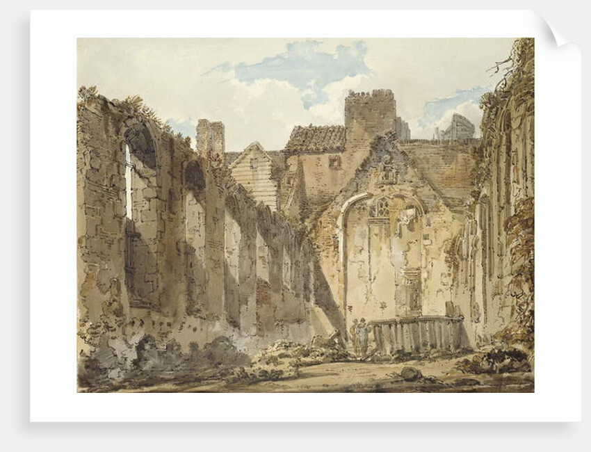 The Ruins of the Chapel in the Savoy Palace, London, c.1795-96 by Thomas Girtin