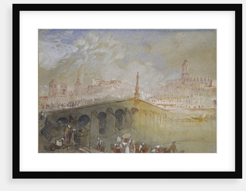 The Bridge at Blois: Fog Clearing, 1826 - 1830 by Joseph Mallord William Turner