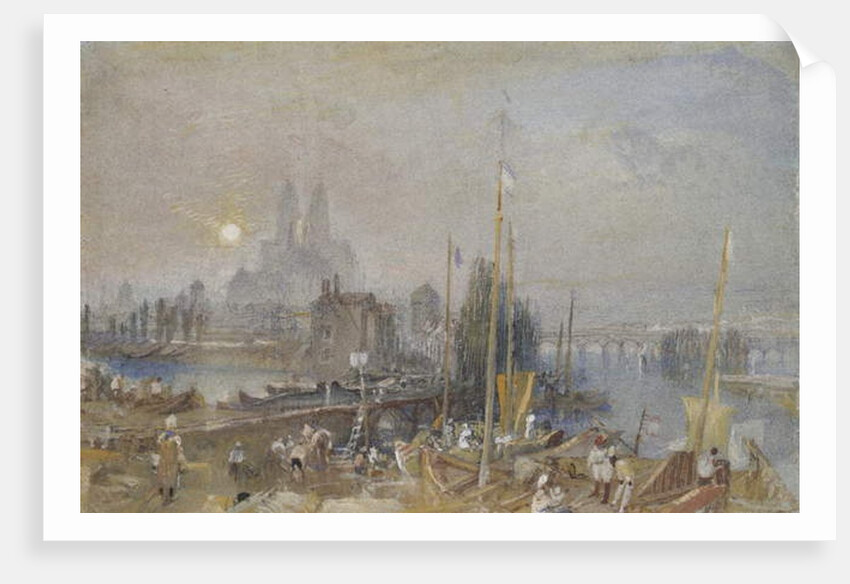 The Canal of the Loire and Cher, near Tours, c. 1830 by Joseph Mallord William Turner