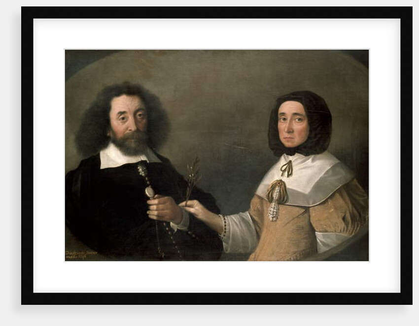 John Tradescant the Younger and Hester, his second Wife by Emmanuel de (attr. to) Critz