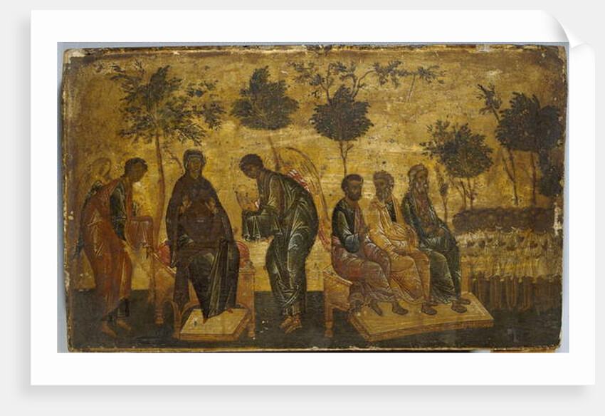 Icon of The Just in Paradise, early 16th century by School Russian