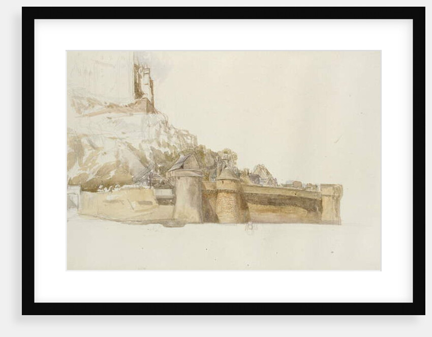 Mont St Michel: The Walls and Bastions, c. 1876 by Alfred William Hunt
