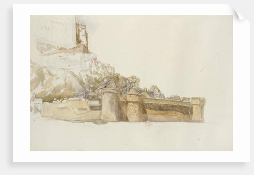 Mont St Michel: The Walls and Bastions, c. 1876 by Alfred William Hunt