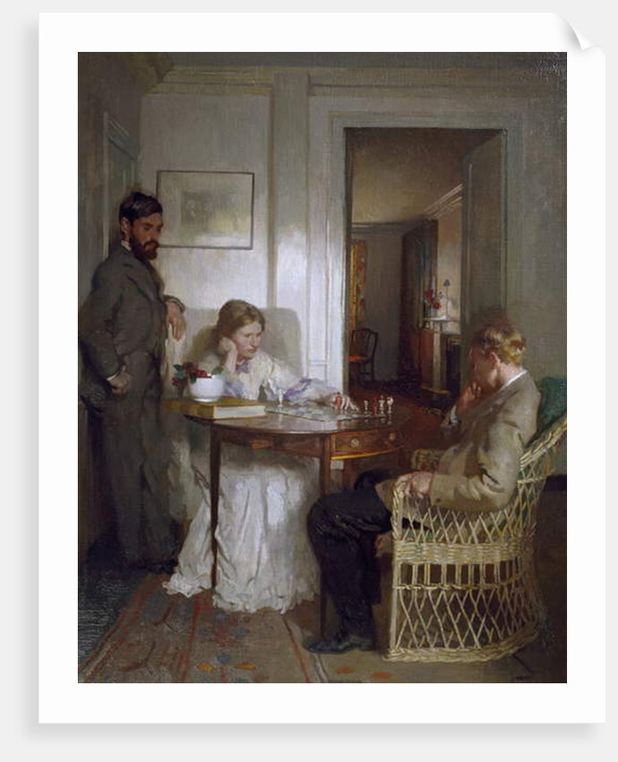 The Chess Players, pre 1902 by William Orpen