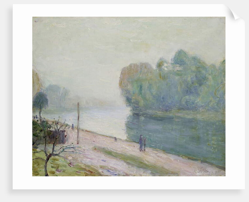 A Bend in the River Loing, 1896 by Alfred Sisley