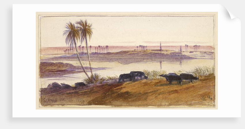 El Hon, Egypt, 1884 by Edward Lear