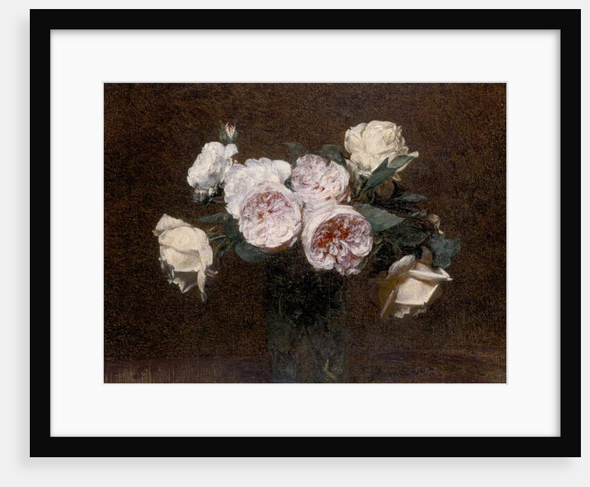 Still Life: pink, white and yellow Roses, 1894 by Ignace Henri Jean Fantin-Latour