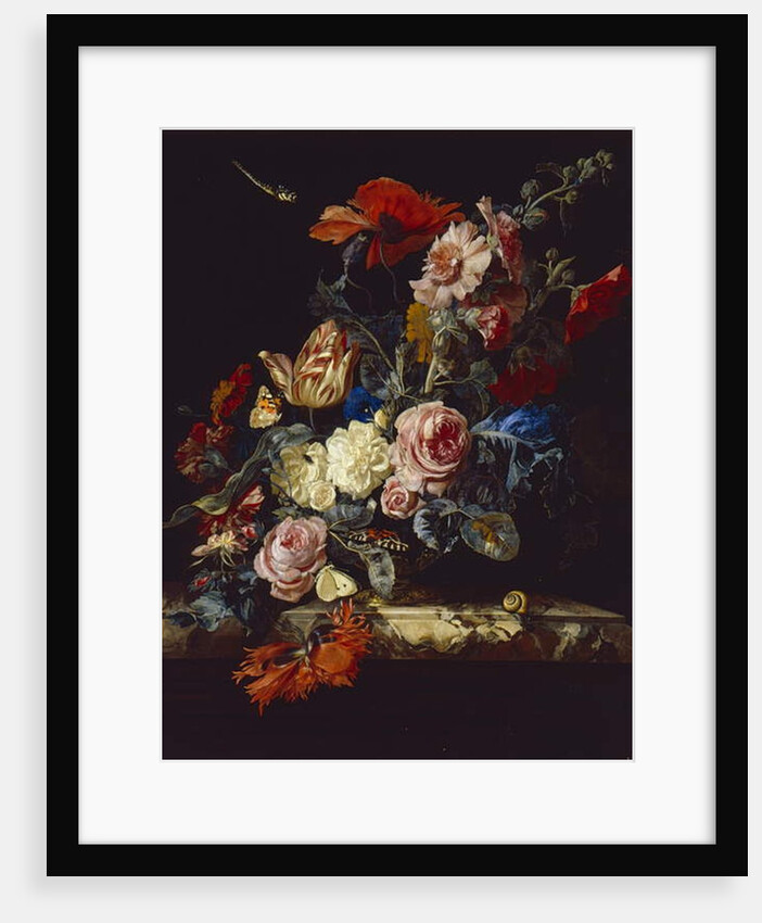 A Vase of Flowers, 1663 by Willem van Aelst