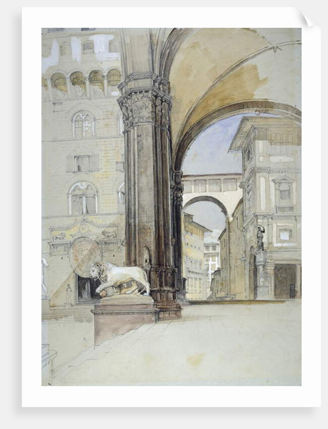 Florence: The Palazzo Vecchio and the Uffizi by John Frederick Lewis