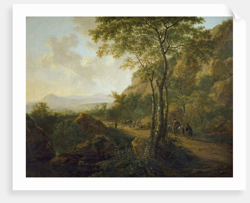 Italianate Landscape with Muleteers by Jan Both