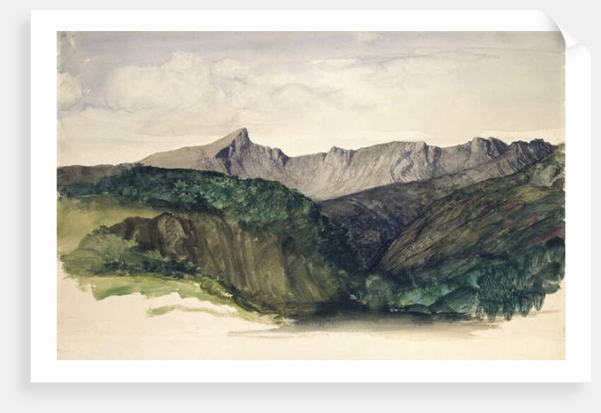 Study of a Distant Range of Mountains, 1860 by William Dyce