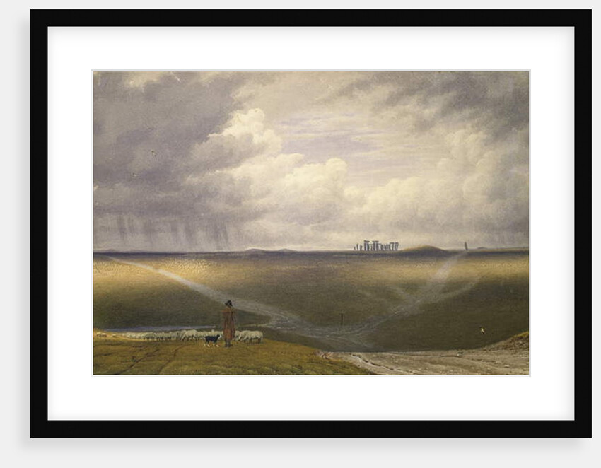 Stonehenge - A Showery Day by William Turner