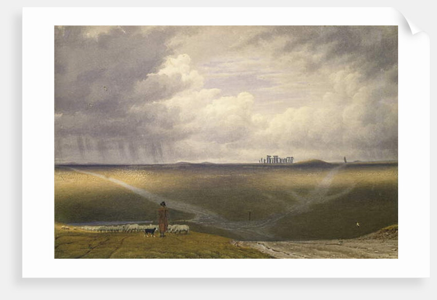 Stonehenge - A Showery Day by William Turner