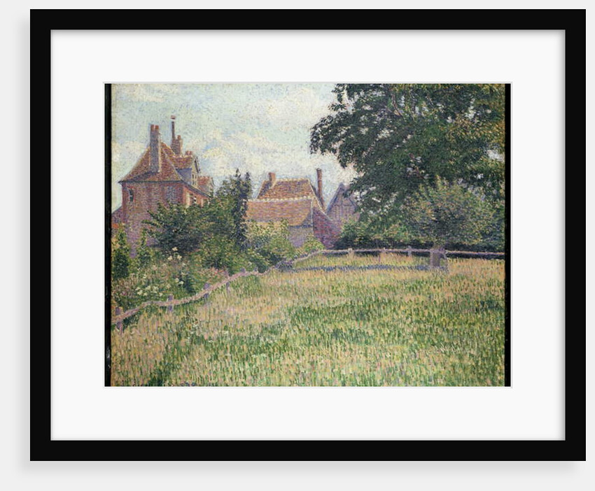 La Maison de la Sourde, Éragny, 1886 by Lucien Pissarro