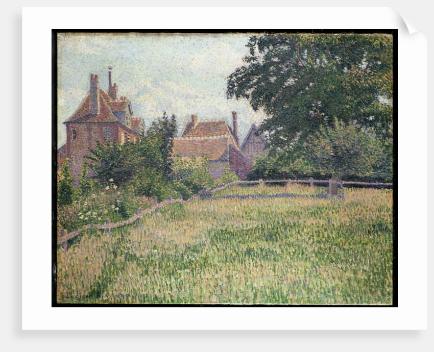 La Maison de la Sourde, Éragny, 1886 by Lucien Pissarro