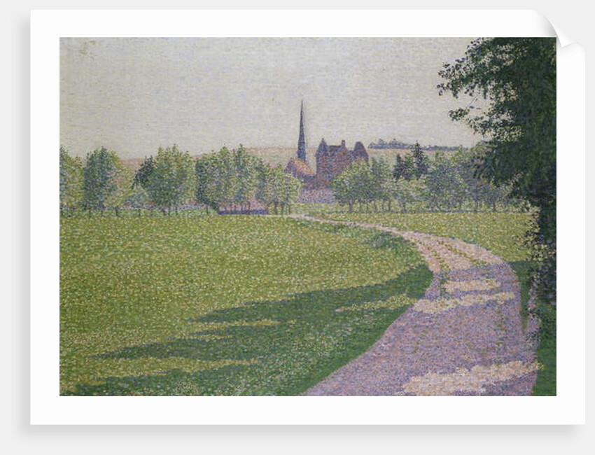 Éragny Church, 1886 by Lucien Pissarro