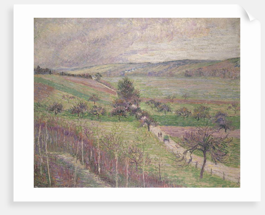 The Thierceville Road, Early Spring, 1893 by Lucien Pissarro