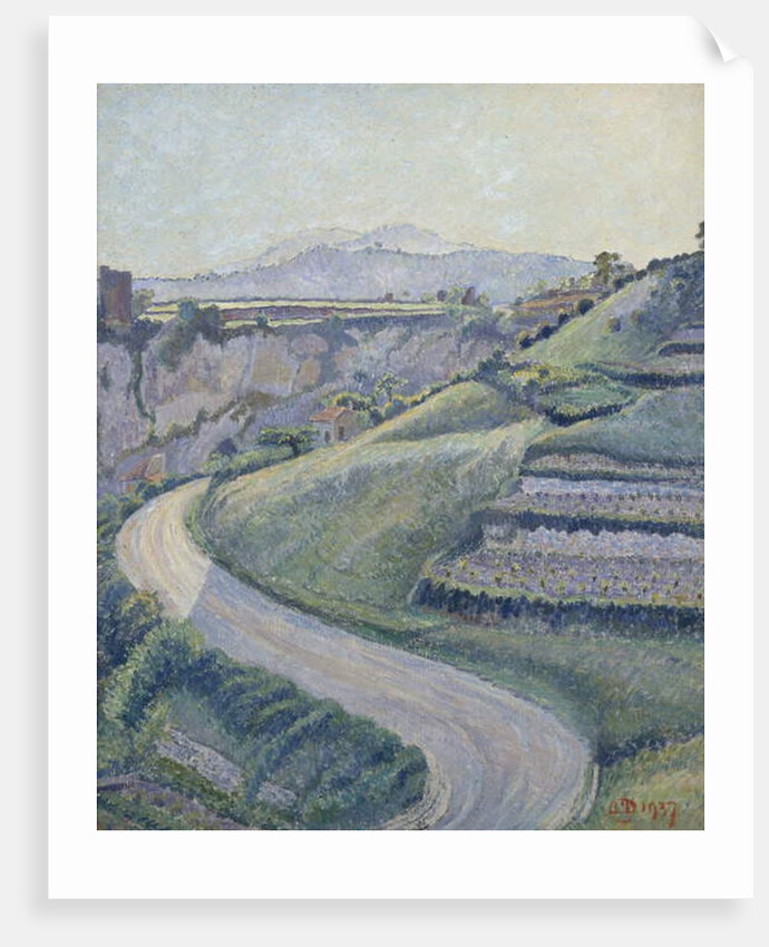 La Nouvelle Route, Cotignac, 1937 by Lucien Pissarro