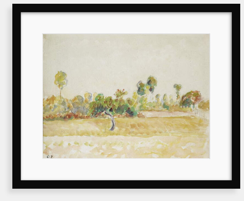 Study of the orchard at Eragny-sur-Epte, seen from the artist's house, c. 1886 - 1890 by Camille Pissarro