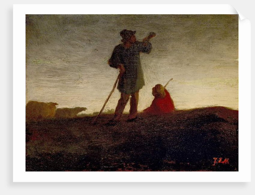Recalling the Flock, 1866-72 by Jean-Francois Millet