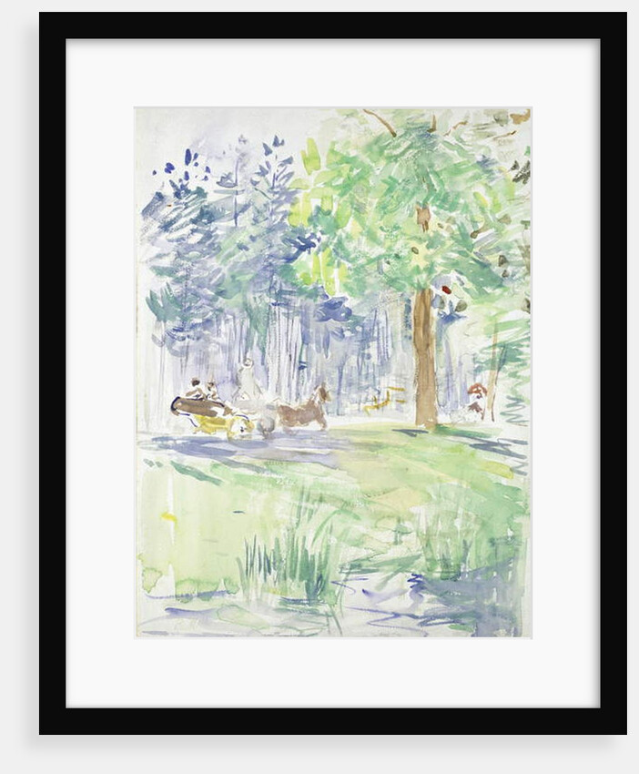 Horse and Carriage on a woodland Road, after 1883 by Berthe Morisot