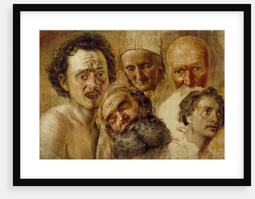 Study of Heads, c. 1830 by Aleksandr Andreevich Ivanov