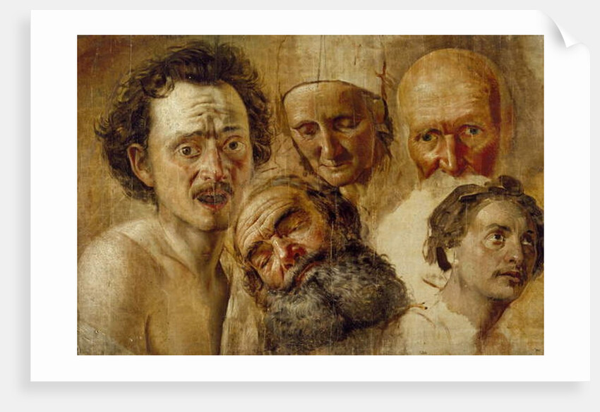 Study of Heads, c. 1830 by Aleksandr Andreevich Ivanov