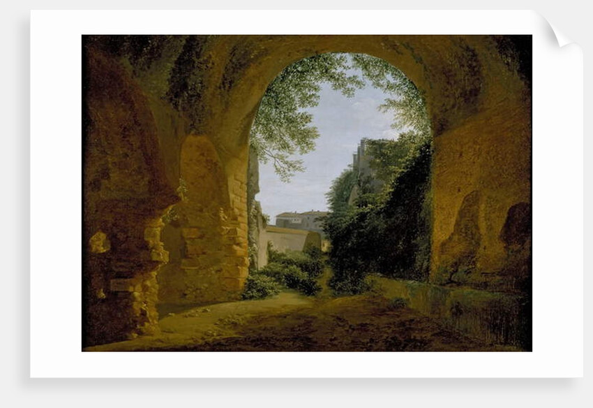 A View of a Garden, seen from within a Roman Vault, 1802 - 1824 by Francois-Marius Granet