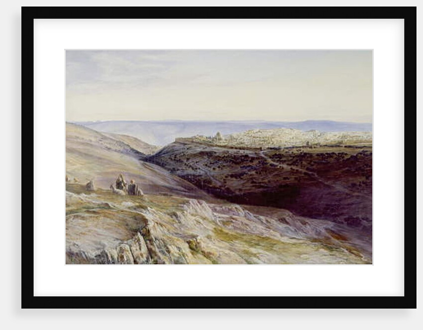 Jerusalem, 1865 by Edward Lear