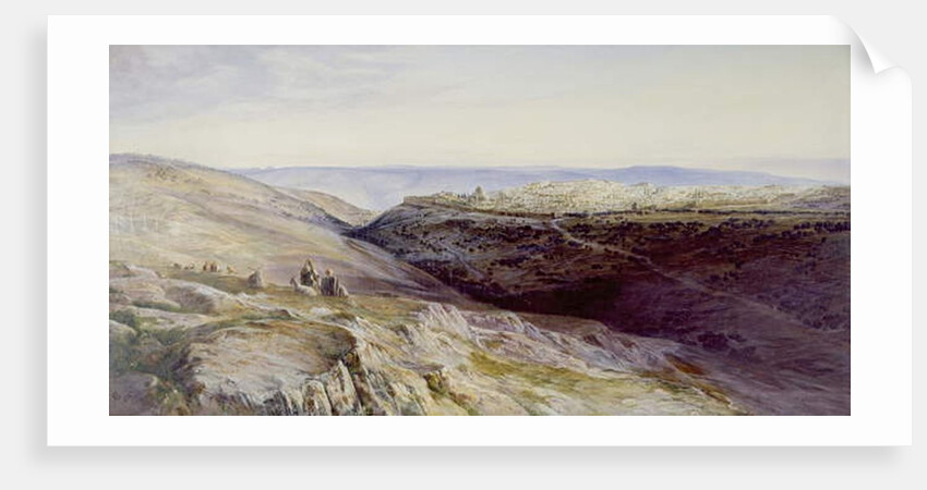 Jerusalem, 1865 by Edward Lear