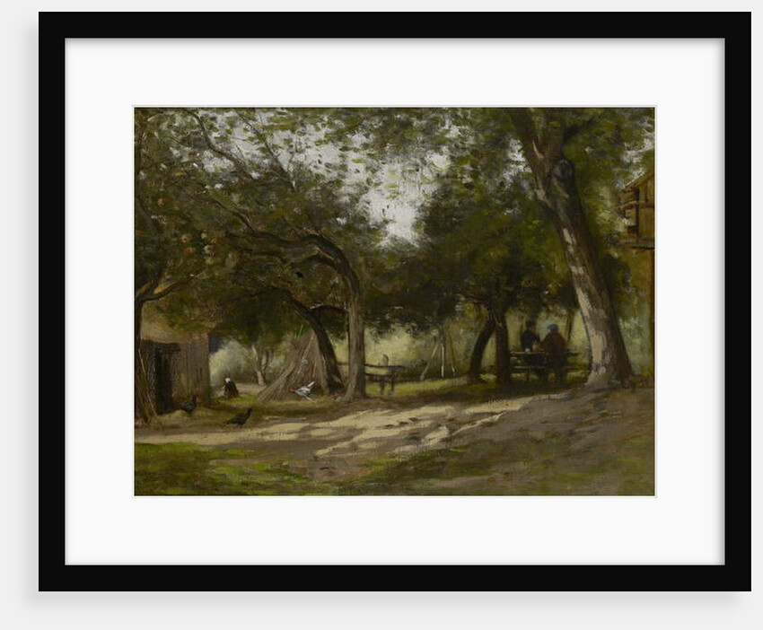 Landscape with a Farmyard, 1830 by Adolphe-Felix Cals