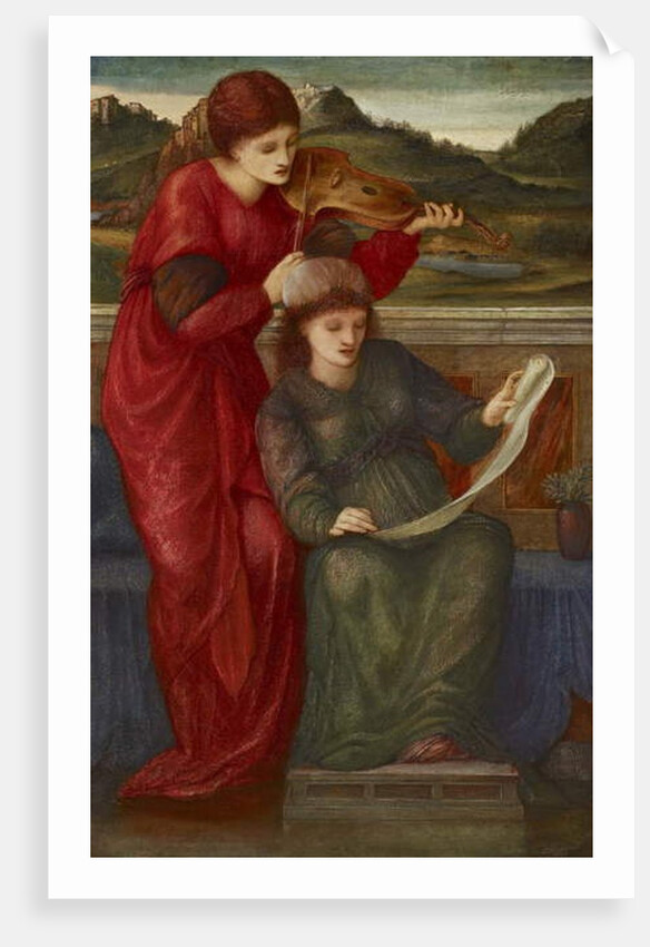 Music, 1877 by Edward Coley Burne-Jones