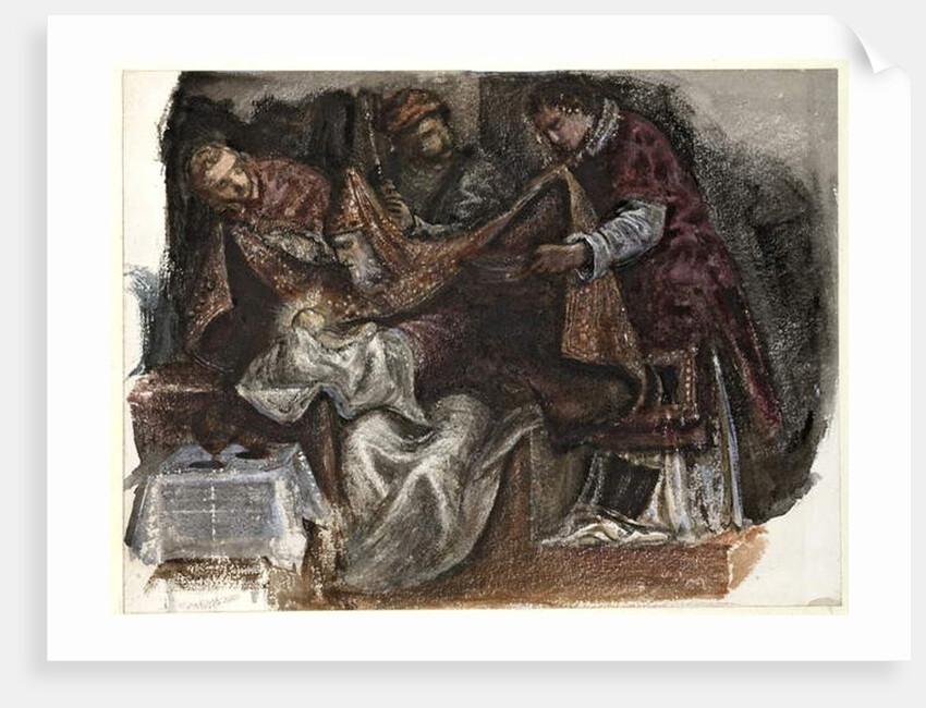 Study from Tintoretto's 'Circumcision' in the Scuola Grande di San Rocco, 1862 by Edward Coley Burne-Jones