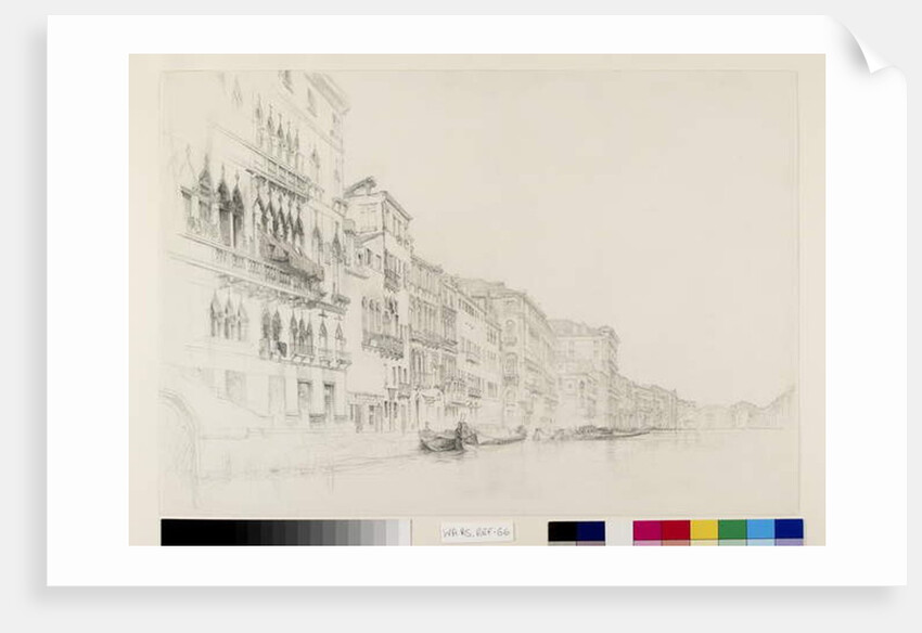 View from the Palazzo Bembo to the Palazzo Grimani, Venice, May - June 1870 by John Ruskin