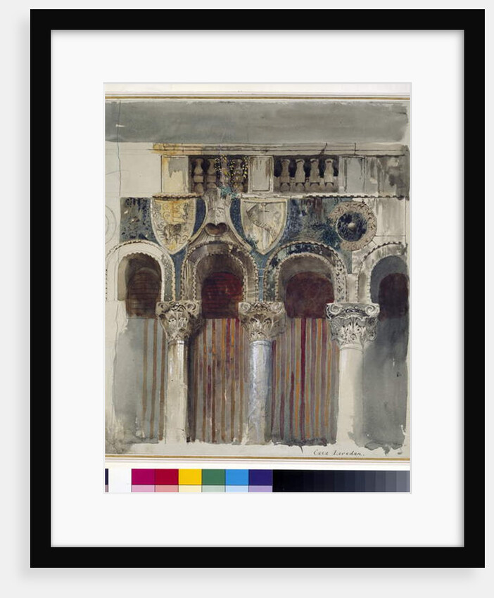 Study of the Marble Inlaying on the Front of the Casa Loredan, Venice, September - October 1845 by John Ruskin