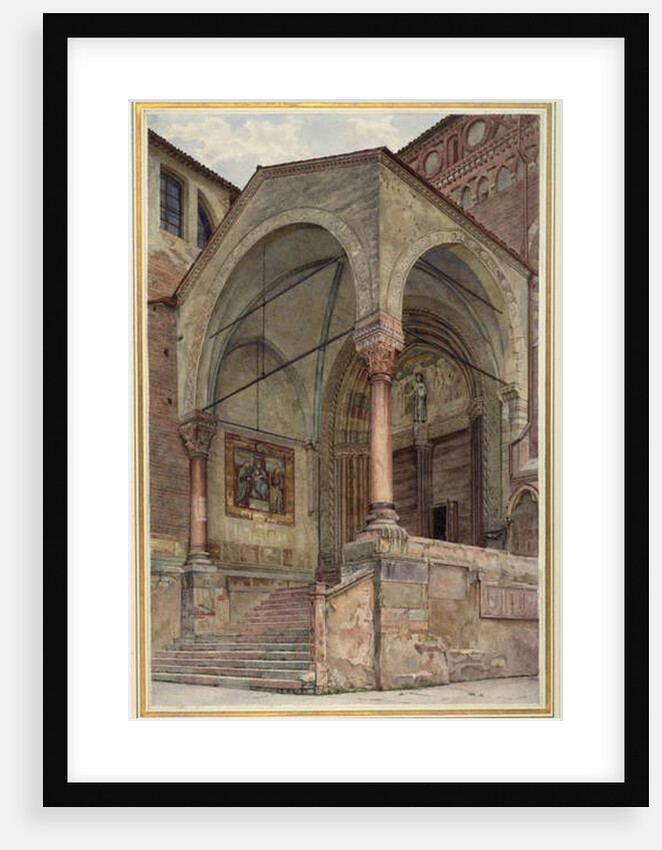 The North Porch of San Fermo Maggiore, Verona, Italy, c. 1884 by Frank Randal