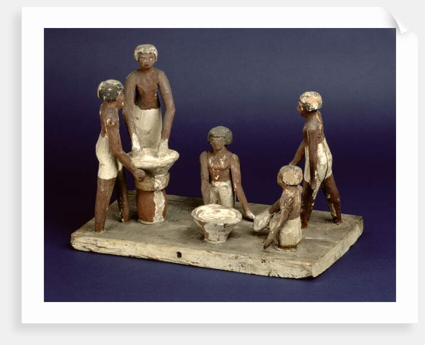 Model of five men brewing by Egyptian 11th Dynasty