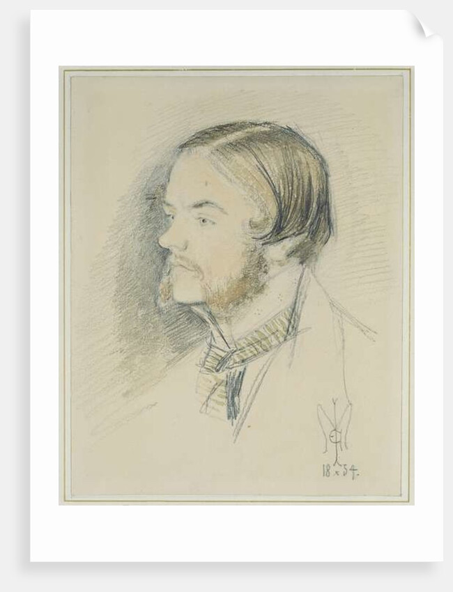 Portrait of Holman Hunt, 1854 by John Everett Millais
