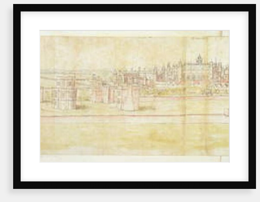 Hampton Court Palace from the North, c.1544 by Anthonis van den Wyngaerde