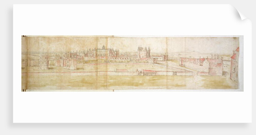 Hampton Court Palace from the North, c.1544 by Anthonis van den Wyngaerde